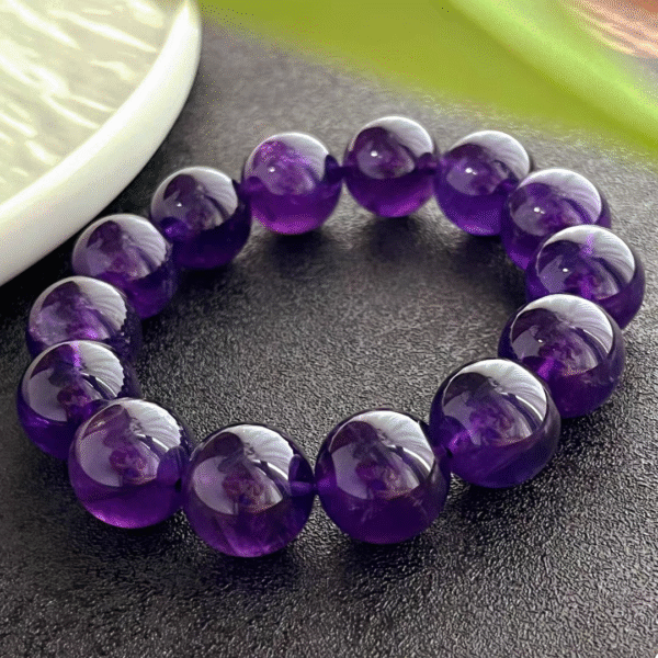 Emperor high quality Uruguay purple crystal Wangcai bracelet - Image 3