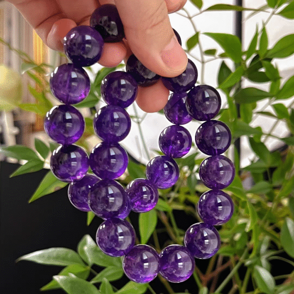 Emperor high quality Uruguay purple crystal Wangcai bracelet - Image 4