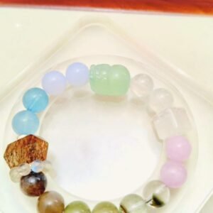 Lydia exclusive pair of Duobao color crystal bracelet female hair crystal super seven transfer bead bracelet men