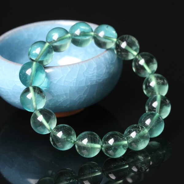 Natural green bodybine bracelet single circle green green stone crystal