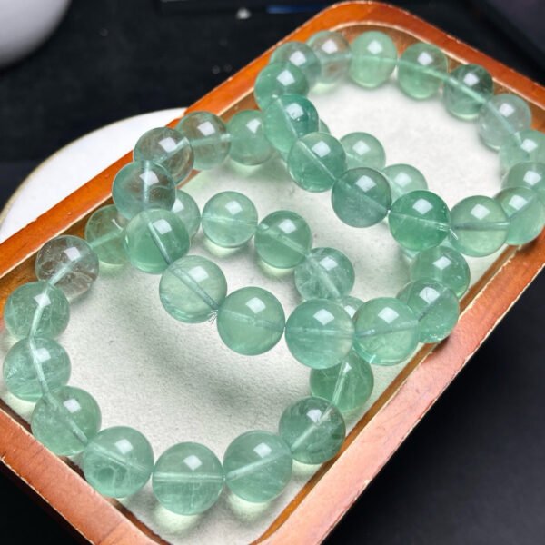 Natural green bodybine bracelet single circle green green stone crystal - Image 4