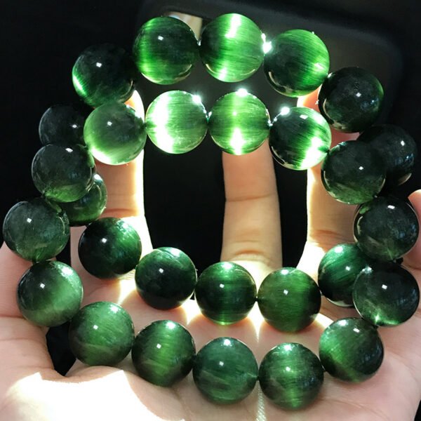 Boutique natural green hair crystal - Image 2