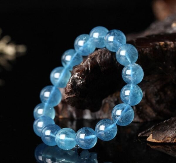 Natural Brazilian Crystal Sea Bluebao Bracelet.