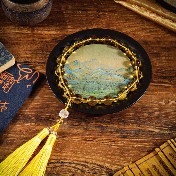 Authentic natural yellow crystal cargo pendant - Image 3