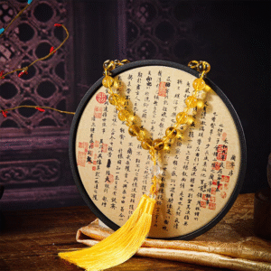 Authentic natural yellow crystal cargo pendant