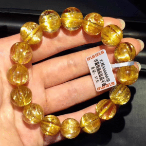 Natural Brazilian cat eyes gold yellow crystal