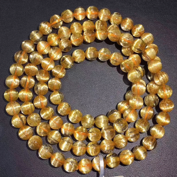 Natural Brazilian cat eyes gold yellow crystal - Image 3