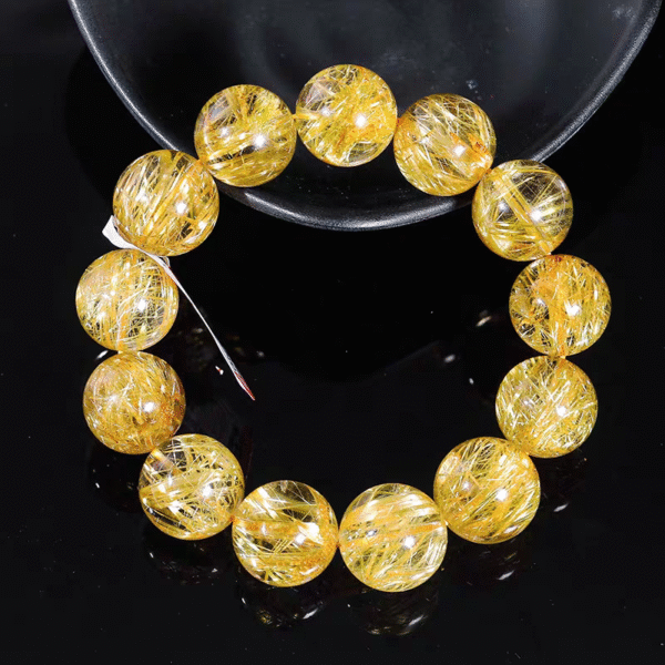 Natural Brazilian cat eyes gold yellow crystal - Image 4