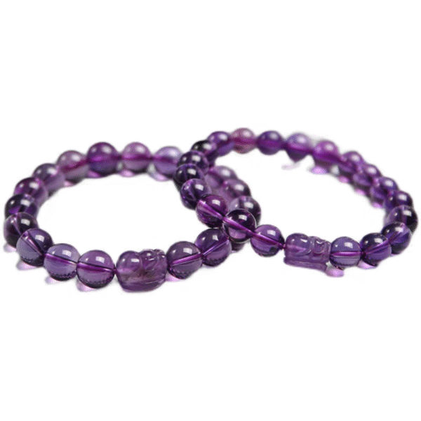 Natural purple crystal bracelet nine purple leaves - Image 2