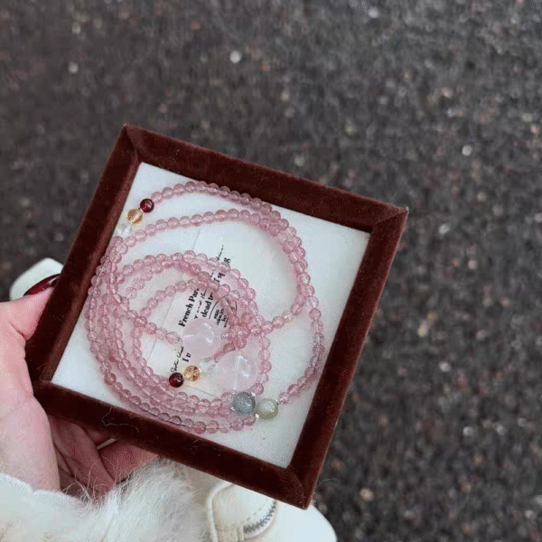 Strawberry Crystal Bracelet - Image 4