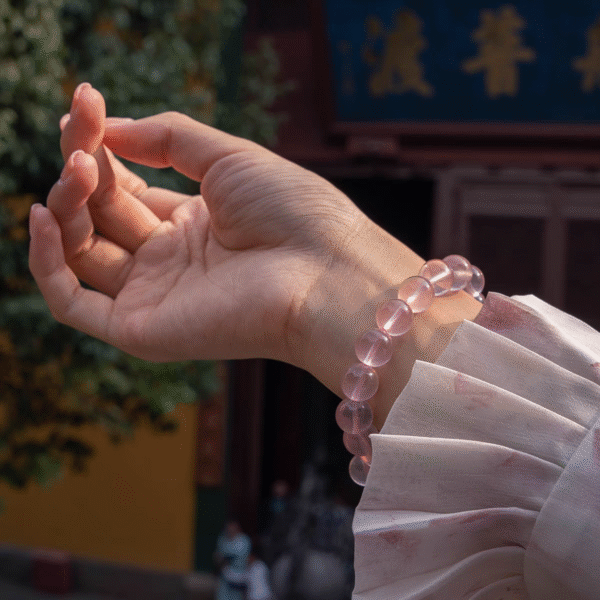 Pink crystal bracelet - Image 3