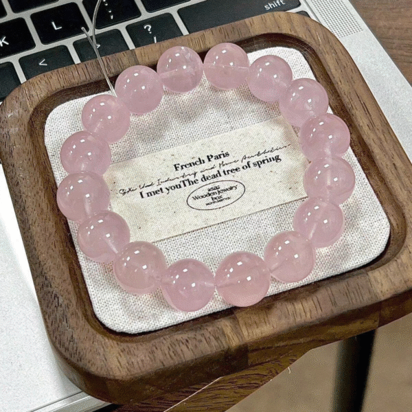 Pink crystal bracelet - Image 4