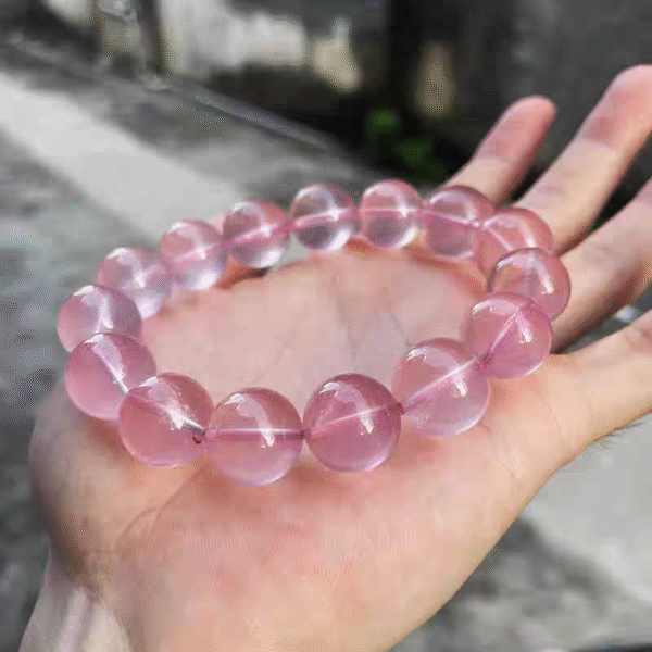 Pink crystal bracelet