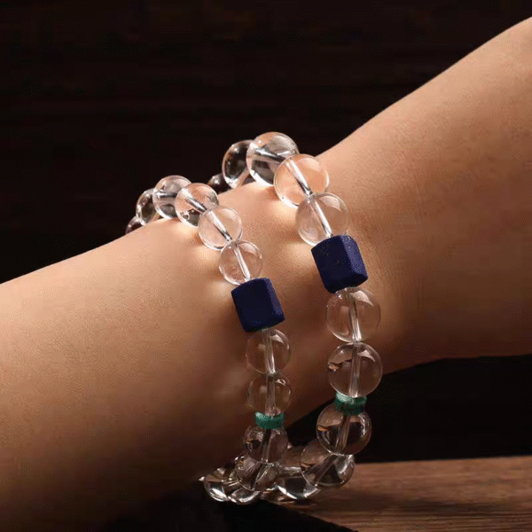 10A Collection Natural White Crystal Bracelet - Image 4