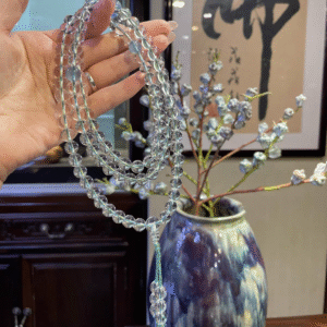 108 water purification white crystal prayer beads