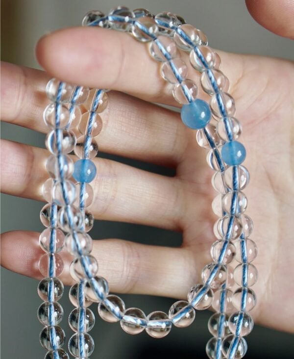 108 water purification white crystal prayer beads - Image 3