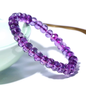 Surface purple crystal bracelet