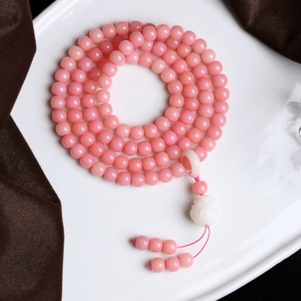 Natural Xiaguang Powder Bodhi Lotus Hand String - Image 2