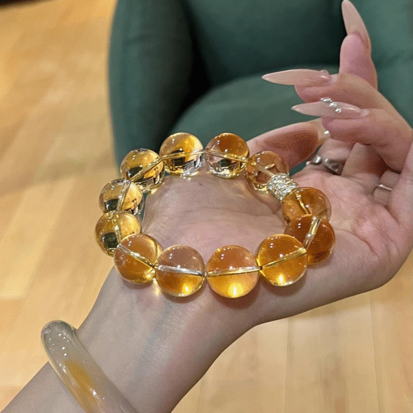 Natural Brazilian Yellow Crystal Welcome Bracelet