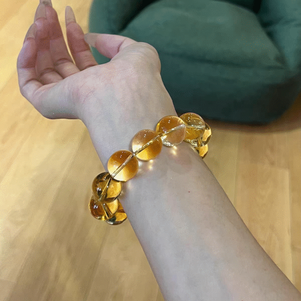 Natural Brazilian Yellow Crystal Welcome Bracelet - Image 3