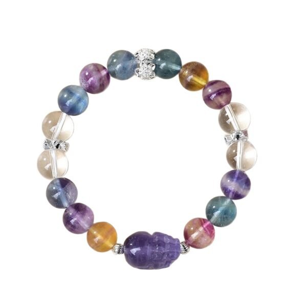 Natural colorful crisis white crystal fashion design bracelet - Image 5